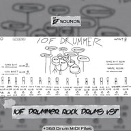 IOF Drummer Pop Punk - Metalcore Drums VST (+309 MIDIS)