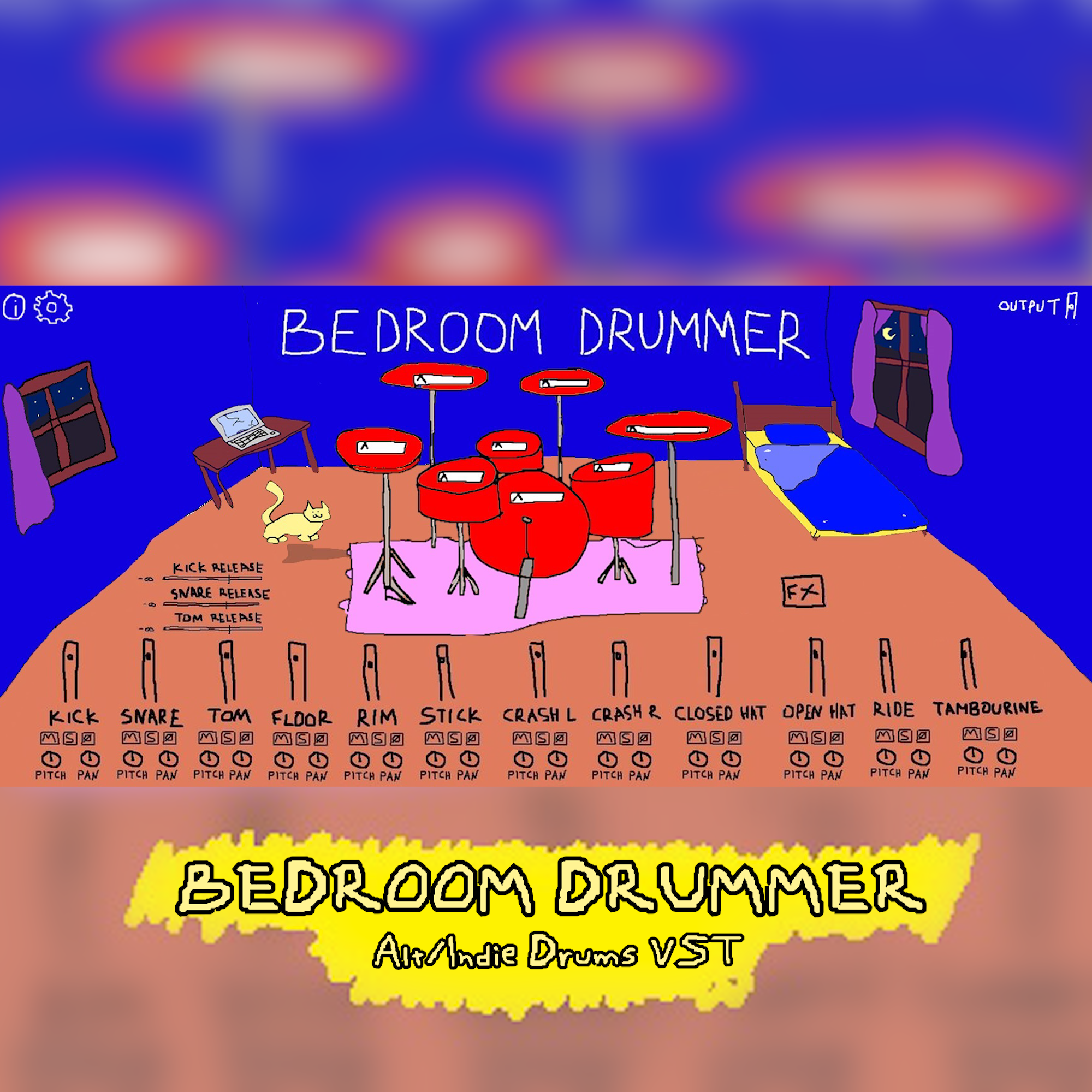 Bedroom Drummer Indie - Alt Rock Drums VST (+309 MIDIS)
